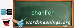 WordMeaning blackboard for chanfron